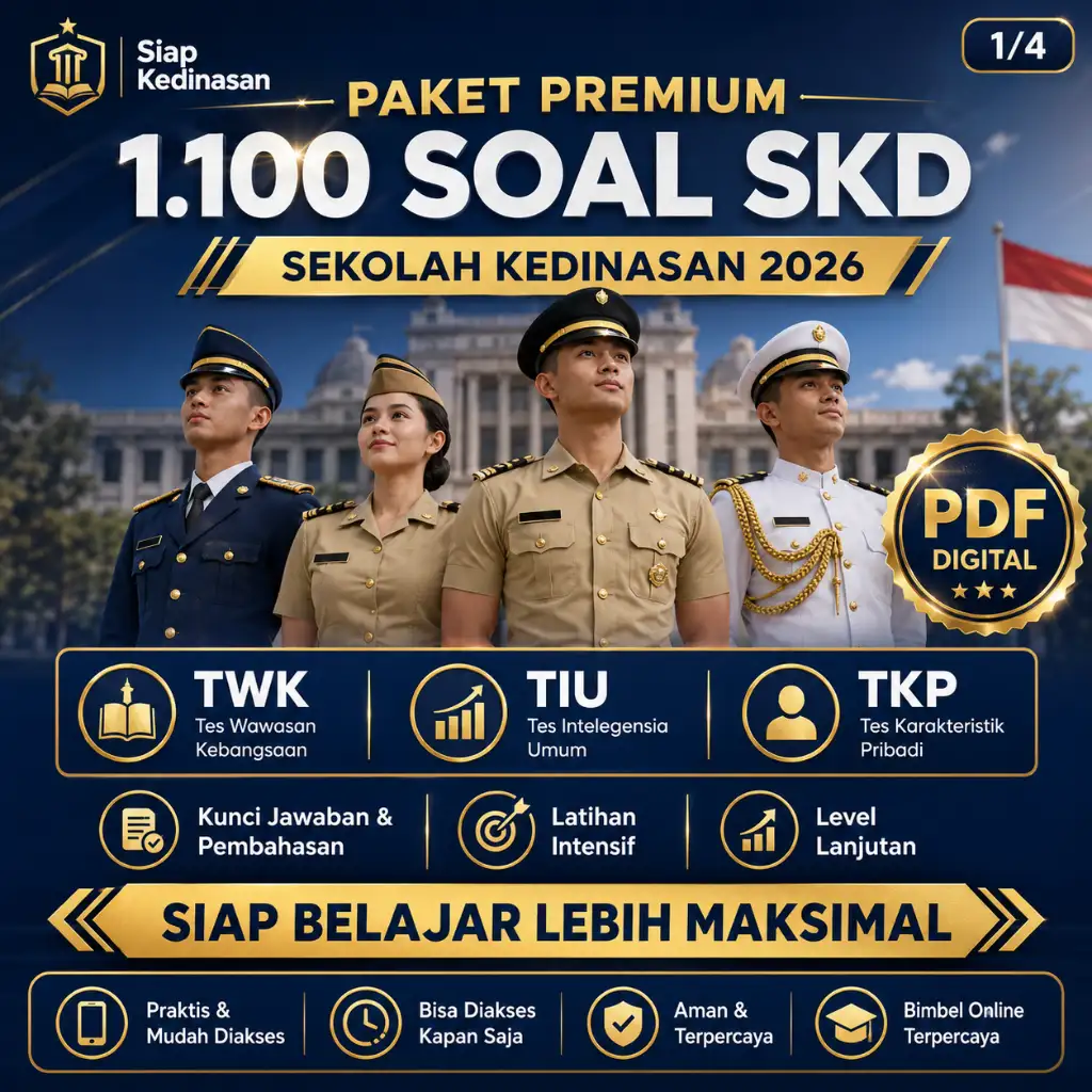 Preview PREMIUM – 1.100 Soal SKD 2026